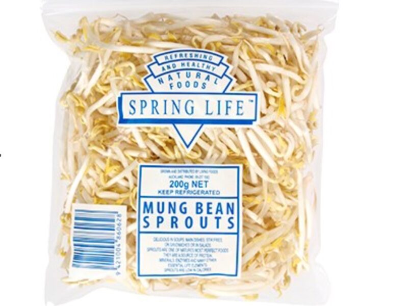 Mung bean sprout Listeria warning