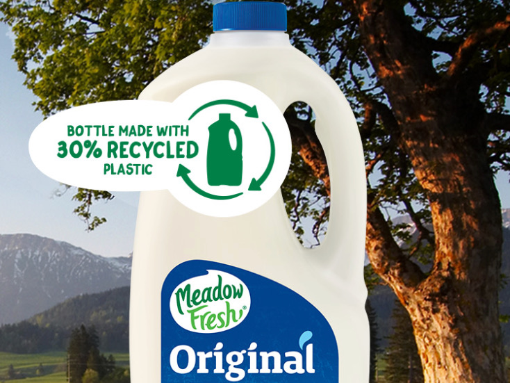 Meadow Fresh makes recycled plastic moves for milk bottle