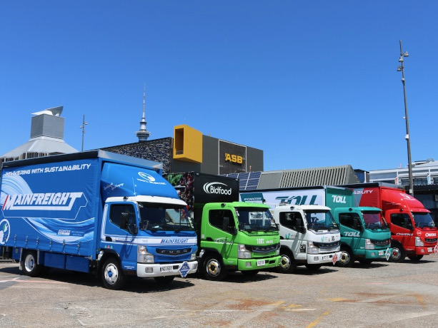 Bidfood, Mainfreight, Toll to trial 100% electric truck