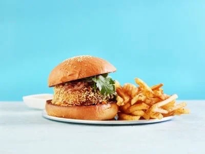 Spicy Chaat Street burger featuring Fix & Fogg wins Burger Wellington