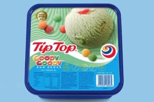 Tip Top ends 2L tubs of cookies and cream and goody goody gumdrops